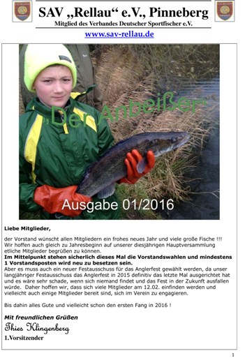 "Der Anbei�er 01/2016"